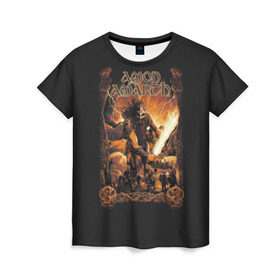 Женская футболка 3D с принтом Amon Amarth #4 в Белгороде, 100% полиэфир ( синтетическое хлопкоподобное полотно) | прямой крой, круглый вырез горловины, длина до линии бедер | amart | amarth | amon | death | hegg | johan | metal | music | viking | амарз | амарс | амарт | амон | викинг | дет | дэт | йохан | метал | металл | хег | хегг