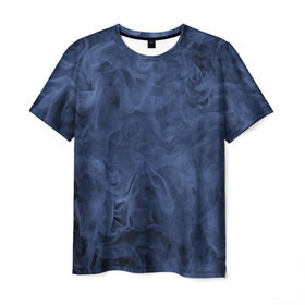 Мужская футболка 3D с принтом Smoke в Белгороде, 100% полиэфир | прямой крой, круглый вырез горловины, длина до линии бедер | fire | flame | in fire | smoke | в огне | дым | огненный | огонь | текстуры
