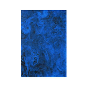 Обложка для паспорта матовая кожа с принтом Синий дым в Белгороде, натуральная матовая кожа | размер 19,3 х 13,7 см; прозрачные пластиковые крепления | fire | flame | in fire | smoke | в огне | дым | огненный | огонь | текстуры