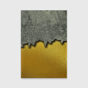 Обложка для паспорта матовая кожа с принтом Gold texture в Белгороде, натуральная матовая кожа | размер 19,3 х 13,7 см; прозрачные пластиковые крепления | gold texture | абстракция | золото | камень | стена | текстуры