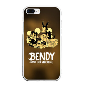 Чехол для iPhone 7Plus/8 Plus матовый с принтом Bendy and the ink machine (3D) в Белгороде, Силикон | Область печати: задняя сторона чехла, без боковых панелей | bendy | horror | ink | machine