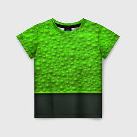 Детская футболка 3D с принтом Кислотные пузыри в Белгороде, 100% гипоаллергенный полиэфир | прямой крой, круглый вырез горловины, длина до линии бедер, чуть спущенное плечо, ткань немного тянется | абстракция | кислота | кислотные пузыри | пузыри | текстуры