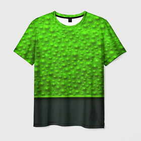 Мужская футболка 3D с принтом Кислотные пузыри в Белгороде, 100% полиэфир | прямой крой, круглый вырез горловины, длина до линии бедер | абстракция | кислота | кислотные пузыри | пузыри | текстуры