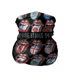 Бандана-труба 3D с принтом The Rolling Stones в Белгороде, 100% полиэстер, ткань с особыми свойствами — Activecool | плотность 150‒180 г/м2; хорошо тянется, но сохраняет форму | Тематика изображения на принте: англия | аргентина | блюз рок | канада | мик джаггер | музыка | песни | психоделический рок | ритм н блюз | рок | рок н ролл | ролинг | рот | стоун | стоунз | сша | флаг | язык | япония