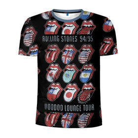 Мужская футболка 3D спортивная с принтом The Rolling Stones в Белгороде, 100% полиэстер с улучшенными характеристиками | приталенный силуэт, круглая горловина, широкие плечи, сужается к линии бедра | Тематика изображения на принте: англия | аргентина | блюз рок | канада | мик джаггер | музыка | песни | психоделический рок | ритм н блюз | рок | рок н ролл | ролинг | рот | стоун | стоунз | сша | флаг | язык | япония