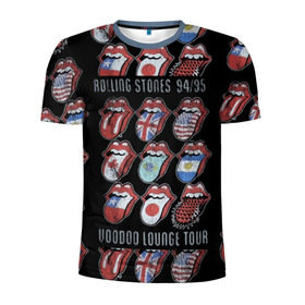 Мужская футболка 3D спортивная с принтом The Rolling Stones в Белгороде, 100% полиэстер с улучшенными характеристиками | приталенный силуэт, круглая горловина, широкие плечи, сужается к линии бедра | англия | аргентина | блюз рок | канада | мик джаггер | музыка | песни | психоделический рок | ритм н блюз | рок | рок н ролл | ролинг | рот | стоун | стоунз | сша | флаг | язык | япония