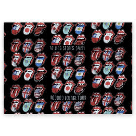 Поздравительная открытка с принтом The Rolling Stones в Белгороде, 100% бумага | плотность бумаги 280 г/м2, матовая, на обратной стороне линовка и место для марки
 | англия | аргентина | блюз рок | канада | мик джаггер | музыка | песни | психоделический рок | ритм н блюз | рок | рок н ролл | ролинг | рот | стоун | стоунз | сша | флаг | язык | япония
