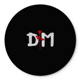 Коврик круглый с принтом Depeche mode в Белгороде, резина и полиэстер | круглая форма, изображение наносится на всю лицевую часть | depeche mode | music | альтернатива | музыка | рок