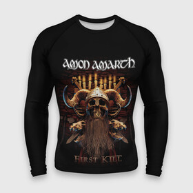 Мужской рашгард 3D с принтом AMON AMARTH в Белгороде,  |  | роковая гора