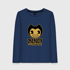 Женский лонгслив хлопок с принтом Bendy and the ink machine (9) в Белгороде, 100% хлопок |  | bendy | bendy and the ink machine | horror | ink | machine | trend