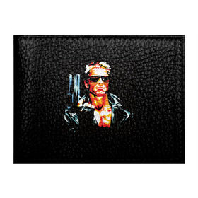Обложка для студенческого билета с принтом Terminator Combat Sambo 3D в Белгороде, натуральная кожа | Размер: 11*8 см; Печать на всей внешней стороне | терминатор