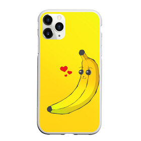 Чехол для iPhone 11 Pro Max матовый с принтом Just Banana (Yellow) в Белгороде, Силикон |  | Тематика изображения на принте: banana | банан | желтый | оранжевый | фрукты