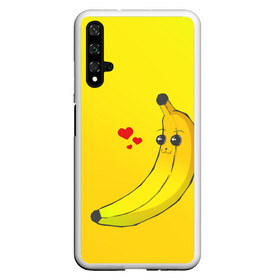 Чехол для Honor 20 с принтом Just Banana (Yellow) в Белгороде, Силикон | Область печати: задняя сторона чехла, без боковых панелей | Тематика изображения на принте: banana | банан | желтый | оранжевый | фрукты