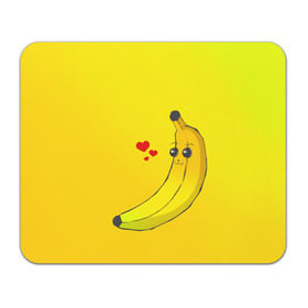 Коврик прямоугольный с принтом Just Banana (Yellow) в Белгороде, натуральный каучук | размер 230 х 185 мм; запечатка лицевой стороны | banana | банан | желтый | оранжевый | фрукты