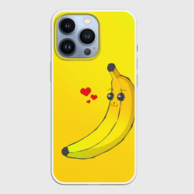 Чехол для iPhone 13 Pro с принтом Just Banana (Yellow) в Белгороде,  |  | Тематика изображения на принте: banana | банан | желтый | оранжевый | фрукты