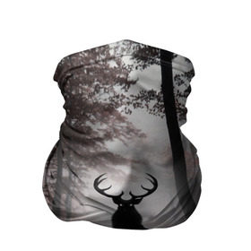 Бандана-труба 3D с принтом Лес / Олень в тумане в Белгороде, 100% полиэстер, ткань с особыми свойствами — Activecool | плотность 150‒180 г/м2; хорошо тянется, но сохраняет форму | абстракция | арт | глаза | девушка | деревья | животное | животные | лес | листья | лучшие | ночь | олень | пейзаж | природа | туман | хеллоуин