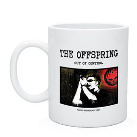 Кружка с принтом The Offspring - out of control в Белгороде, керамика | объем — 330 мл, диаметр — 80 мм. Принт наносится на бока кружки, можно сделать два разных изображения | Тематика изображения на принте: 