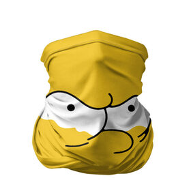 Бандана-труба 3D с принтом Simpsons Lemon Face в Белгороде, 100% полиэстер, ткань с особыми свойствами — Activecool | плотность 150‒180 г/м2; хорошо тянется, но сохраняет форму | лимонное | лицо | симпсоны