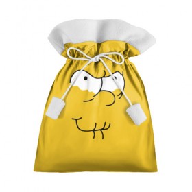 Подарочный 3D мешок с принтом Simpsons Lemon Face в Белгороде, 100% полиэстер | Размер: 29*39 см | Тематика изображения на принте: лимонное | лицо | симпсоны