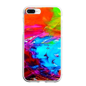 Чехол для iPhone 7Plus/8 Plus матовый с принтом Tie-dye в Белгороде, Силикон | Область печати: задняя сторона чехла, без боковых панелей | abstraction | color | spray | tie dye | абстракция | акварель | живопись | искусство | краски | текстуры | цветные краски | яркие цвета