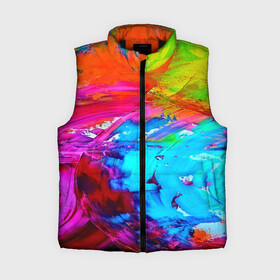 Женский жилет утепленный 3D с принтом Tie dye в Белгороде,  |  | abstraction | color | spray | tie dye | абстракция | акварель | живопись | искусство | краски | текстуры | цветные краски | яркие цвета