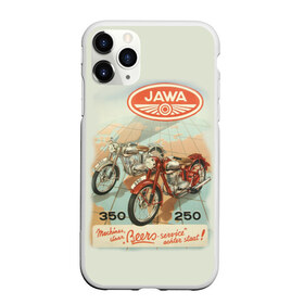 Чехол для iPhone 11 Pro Max матовый с принтом JAWA в Белгороде, Силикон |  | Тематика изображения на принте: bike | jawa | moto | sport | байк | мото | спорт | ява