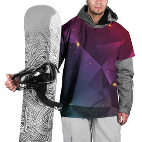 Накидка на куртку 3D с принтом Colorful triangles в Белгороде, 100% полиэстер |  | Тематика изображения на принте: polygonal | абстракция | текстура