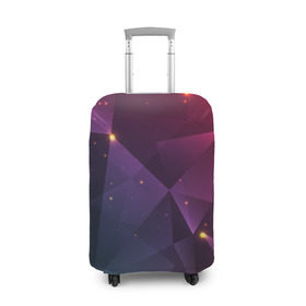 Чехол для чемодана 3D с принтом Colorful triangles в Белгороде, 86% полиэфир, 14% спандекс | двустороннее нанесение принта, прорези для ручек и колес | polygonal | абстракция | текстура