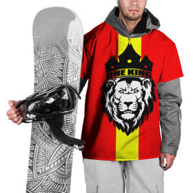 Накидка на куртку 3D с принтом One King в Белгороде, 100% полиэстер |  | king | leo | зверь | король | кошка | лев | природа | хищник | царь