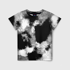 Детская футболка 3D с принтом Black and White color в Белгороде, 100% гипоаллергенный полиэфир | прямой крой, круглый вырез горловины, длина до линии бедер, чуть спущенное плечо, ткань немного тянется | 