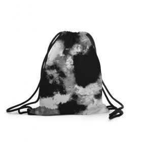 Рюкзак-мешок 3D с принтом Black and White color в Белгороде, 100% полиэстер | плотность ткани — 200 г/м2, размер — 35 х 45 см; лямки — толстые шнурки, застежка на шнуровке, без карманов и подкладки | 