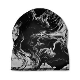Шапка 3D с принтом vortex gray в Белгороде, 100% полиэстер | универсальный размер, печать по всей поверхности изделия | abstraction | color | spray | tie dye | абстракция | акварель | живопись | искусство | краски | текстуры