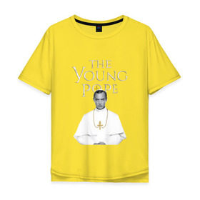 Мужская футболка хлопок Oversize с принтом Молодой Папа | The Young Pope в Белгороде, 100% хлопок | свободный крой, круглый ворот, “спинка” длиннее передней части | the young pope | джуд лоу | молодой папа