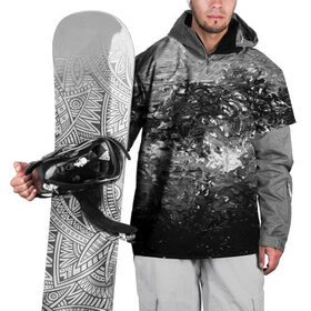 Накидка на куртку 3D с принтом Чёрно белый цвет в Белгороде, 100% полиэстер |  | Тематика изображения на принте: abstraction | color | spray | tie dye | абстракция | акварель | живопись | искусство | краски | текстуры
