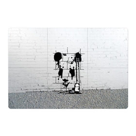 Магнитный плакат 3Х2 с принтом Панда вандал в Белгороде, Полимерный материал с магнитным слоем | 6 деталей размером 9*9 см | бамбук | бамбуковый медведь | банка | животное | зубы | капли | когти | краска | красная книга | лапы | мишка | панда | подтеки | прикол | прикольный | рисует | следы | черный | япония