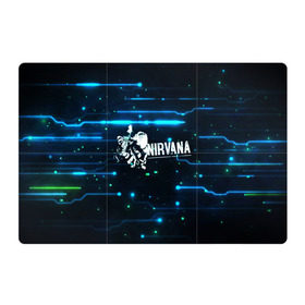 Магнитный плакат 3Х2 с принтом Схема Nirvana (Курт Кобейн) в Белгороде, Полимерный материал с магнитным слоем | 6 деталей размером 9*9 см | kurt cobain | микросхема | нирвана | плата