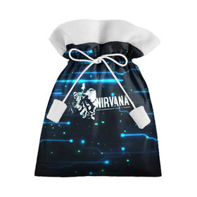 Подарочный 3D мешок с принтом Схема Nirvana (Курт Кобейн) в Белгороде, 100% полиэстер | Размер: 29*39 см | kurt cobain | микросхема | нирвана | плата
