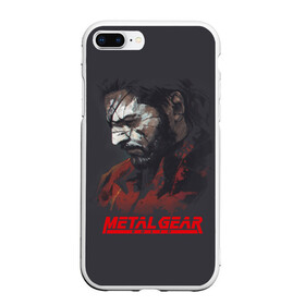 Чехол для iPhone 7Plus/8 Plus матовый с принтом Metal Gear Solid в Белгороде, Силикон | Область печати: задняя сторона чехла, без боковых панелей | game | gear | metal | snake | игра | шпион