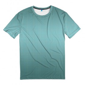 Мужская футболка 3D с принтом Print-X в Белгороде, 100% полиэфир | прямой крой, круглый вырез горловины, длина до линии бедер | полоски | рисунок | точки | узор