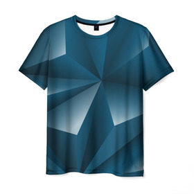 Мужская футболка 3D с принтом 3d triangles в Белгороде, 100% полиэфир | прямой крой, круглый вырез горловины, длина до линии бедер | 
