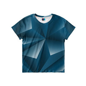 Детская футболка 3D с принтом 3d triangles в Белгороде, 100% гипоаллергенный полиэфир | прямой крой, круглый вырез горловины, длина до линии бедер, чуть спущенное плечо, ткань немного тянется | 
