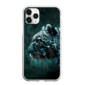 Чехол для iPhone 11 Pro матовый с принтом Леопард в Белгороде, Силикон |  | гепард | леопард | темный | хищник