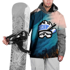 Накидка на куртку 3D с принтом SKI в Белгороде, 100% полиэстер |  | ski patrol | sport | возвышение | возвышенность | гора | горка | национальный парк | облака | склон | снег | спорт | холм