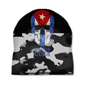 Шапка 3D с принтом Made in Cuba в Белгороде, 100% полиэстер | универсальный размер, печать по всей поверхности изделия | camouflage | made in cuba | skull | абстракция | города | камуфляж | куба | нация | страны | текстуры | череп
