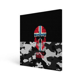 Холст квадратный с принтом Made in Norway в Белгороде, 100% ПВХ |  | camouflage | made in norway | skull | абстракция | города | камуфляж | нация | норвегия | страны | текстуры | череп