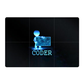 Магнитный плакат 3Х2 с принтом Coder - программист кодировщик в Белгороде, Полимерный материал с магнитным слоем | 6 деталей размером 9*9 см | it | programmer | голова | загрузка | код | надпись | неоновый | ноги | программный | руки | светящийся | страница | технологии | хакер | человек | человечек | шифровальщик | экран