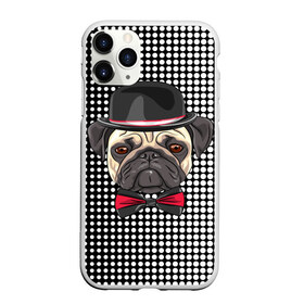 Чехол для iPhone 11 Pro матовый с принтом Mr Pug в Белгороде, Силикон |  | animal | dog | pet | pug | puppy | арт | горошек | джентльмен | животные | кружочки | мопс | мопсик | пес | собаки | текстура | французский бульдог