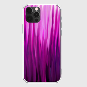 Чехол для iPhone 12 Pro с принтом фиолетово-черные краски в Белгороде, силикон | область печати: задняя сторона чехла, без боковых панелей | color | violet | акварель | краски | полосы | фиолетовый | цвет | черный | ярко