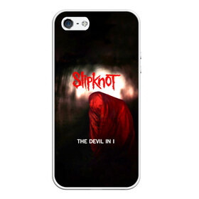 Чехол для iPhone 5/5S матовый с принтом Slipknot - The devil in i в Белгороде, Силикон | Область печати: задняя сторона чехла, без боковых панелей | slipknot | альтернативный метал | андерс | грув метал | дьявол | колсефни | кори | метал | музыка | ню метал | рок | слипкнот | тейлор