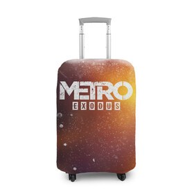 Чехол для чемодана 3D с принтом МЕТРО в Белгороде, 86% полиэфир, 14% спандекс | двустороннее нанесение принта, прорези для ручек и колес | metro | metro exodus | метро